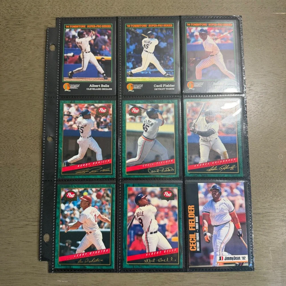 Vintage 90s Baseball Card Lot Post Cereal Tombstone Pizza Jimmy Dean MLB Stars